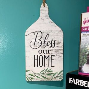 Bless Our Home Wall Decor - White and Green